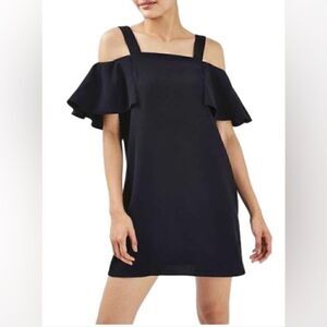 TopShop - Blue Cold Shoulder Shift Navy Night Out Dress -NWT